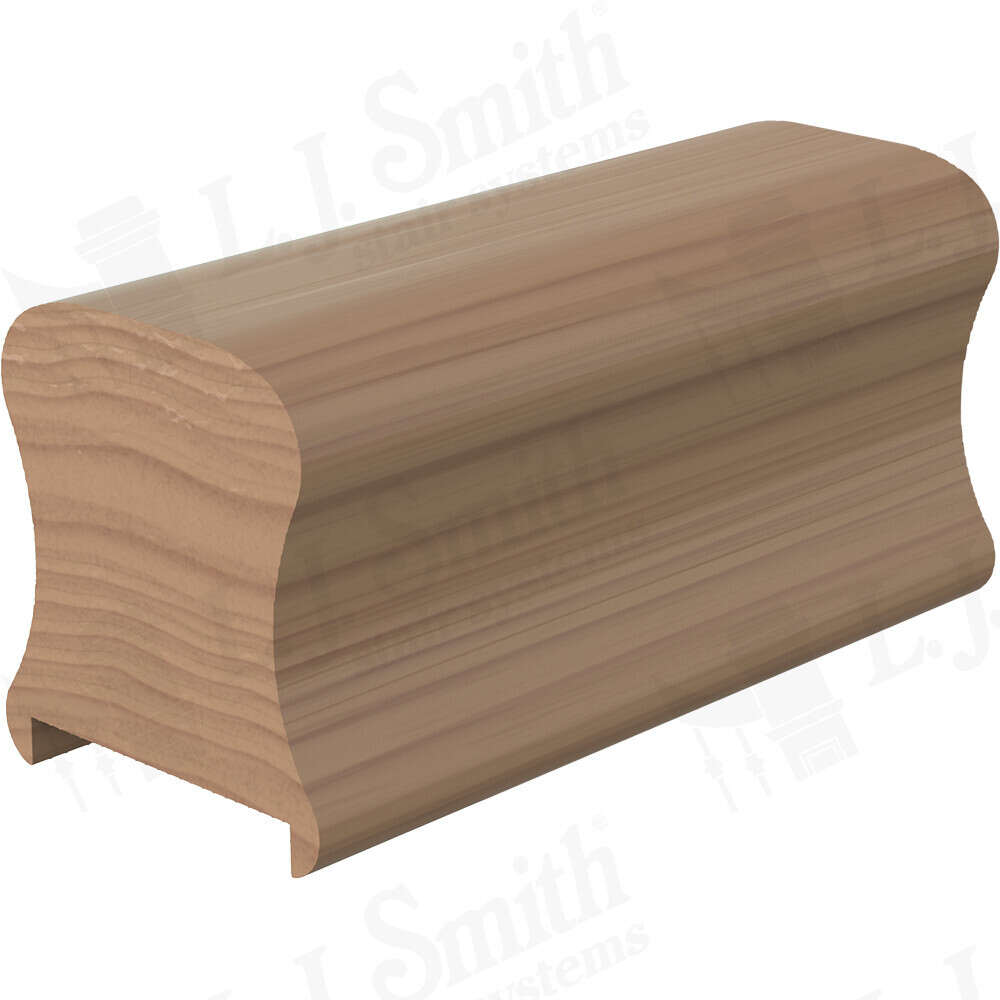 LJ-6A10C/9100C-PL2 - Solid Wood Hand Rail - Plowed 1-3/4"