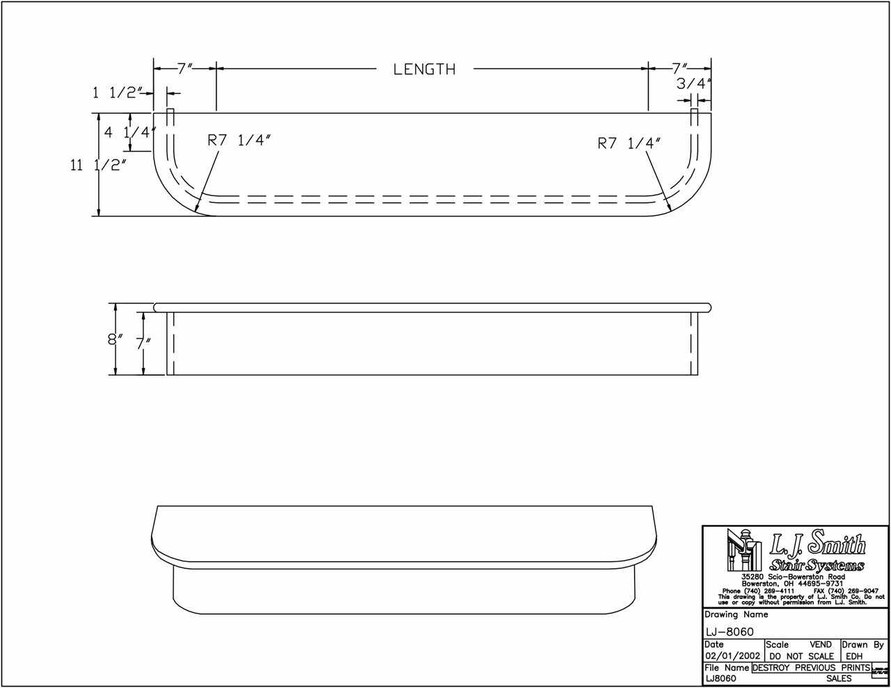 LJ-8060 - Double End Starting Step - StairPartsNow.com