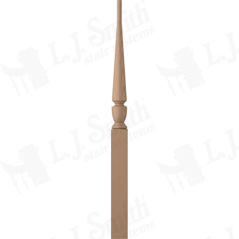 LJP-3013PT-42 - Regent Pin Top Newel - 3-1/2" Square x 48"