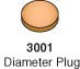LJ-3000 - Tapered Wood Plug - 1"