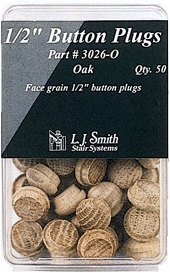 LJ-3026 - 1/2" Button Plugs- 50 Pack