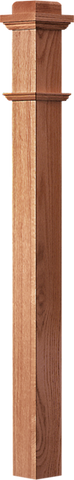 LJ-4075 — Traditional Box Newel  3-1/2" Square x 66"