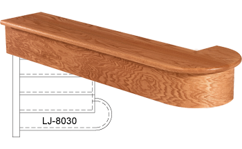 LJ-8030 - Single Bullnose Starting Step - StairPartsNow.com