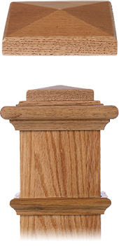 LJ-9001 - Chamfered Top Plate for 7-1/2" King Box Newels