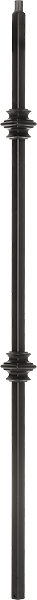 LIH-MG2KNUC44 — Mega Double Knuckle Baluster (3/4" Square Hollow)