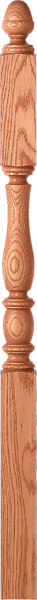 LJP-3345 - Challis Acorn Top Landing Newel - 3-1/2" Square