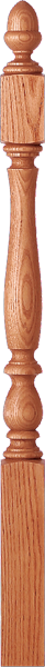 LJP-39XX - Bristol Acorn Top Newel - 3-1/4" Square