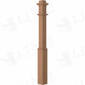 3091 - Plain Panel Traditional Box Newel 4-1/2" Square x 55"