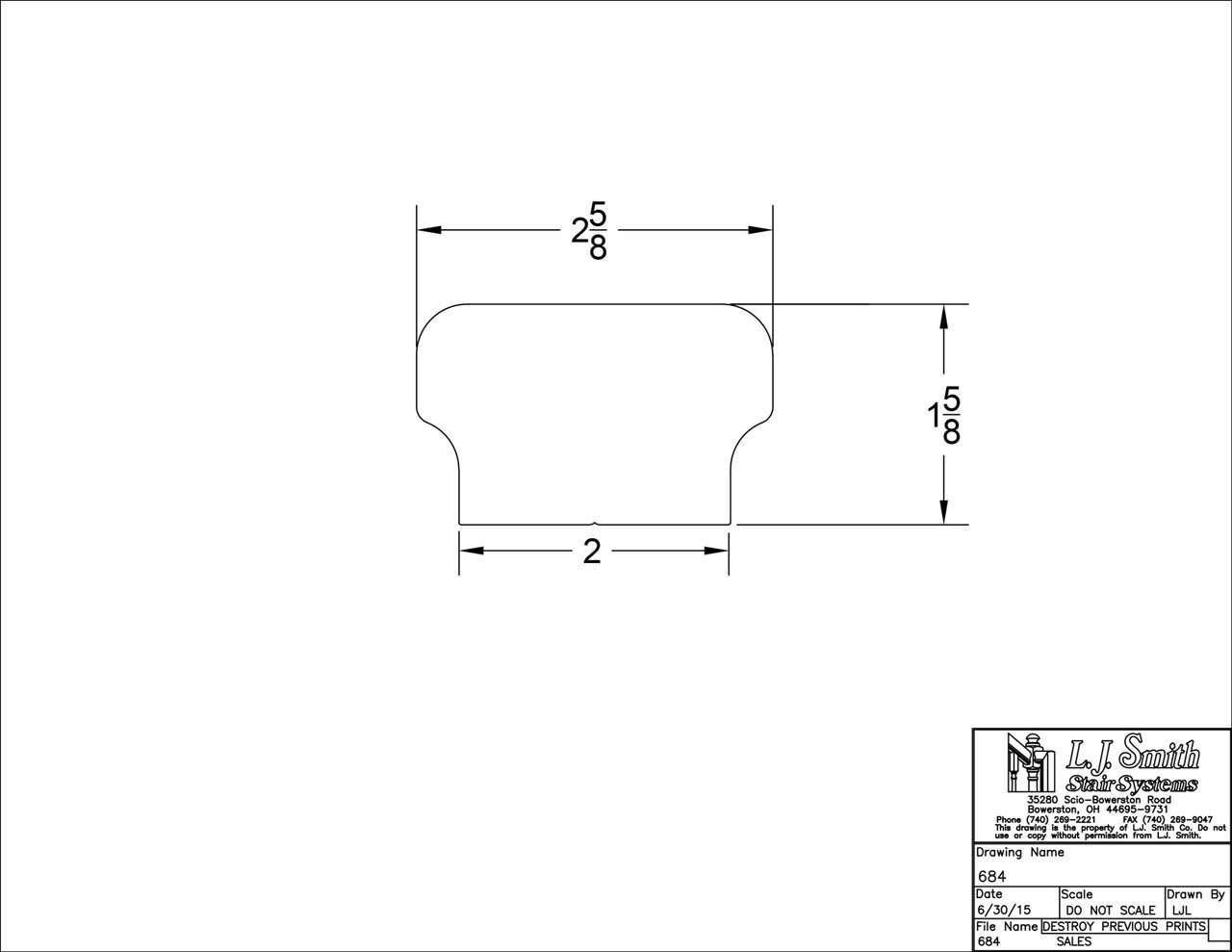 684C - Linear Style Handrail - Non-Plowed - StairPartsNow.com