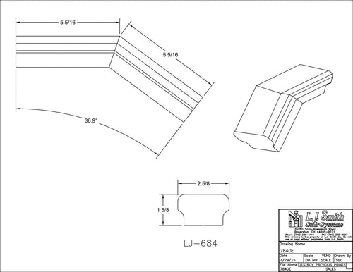 784OE - Overeasing for LJ Linear Handrail System
