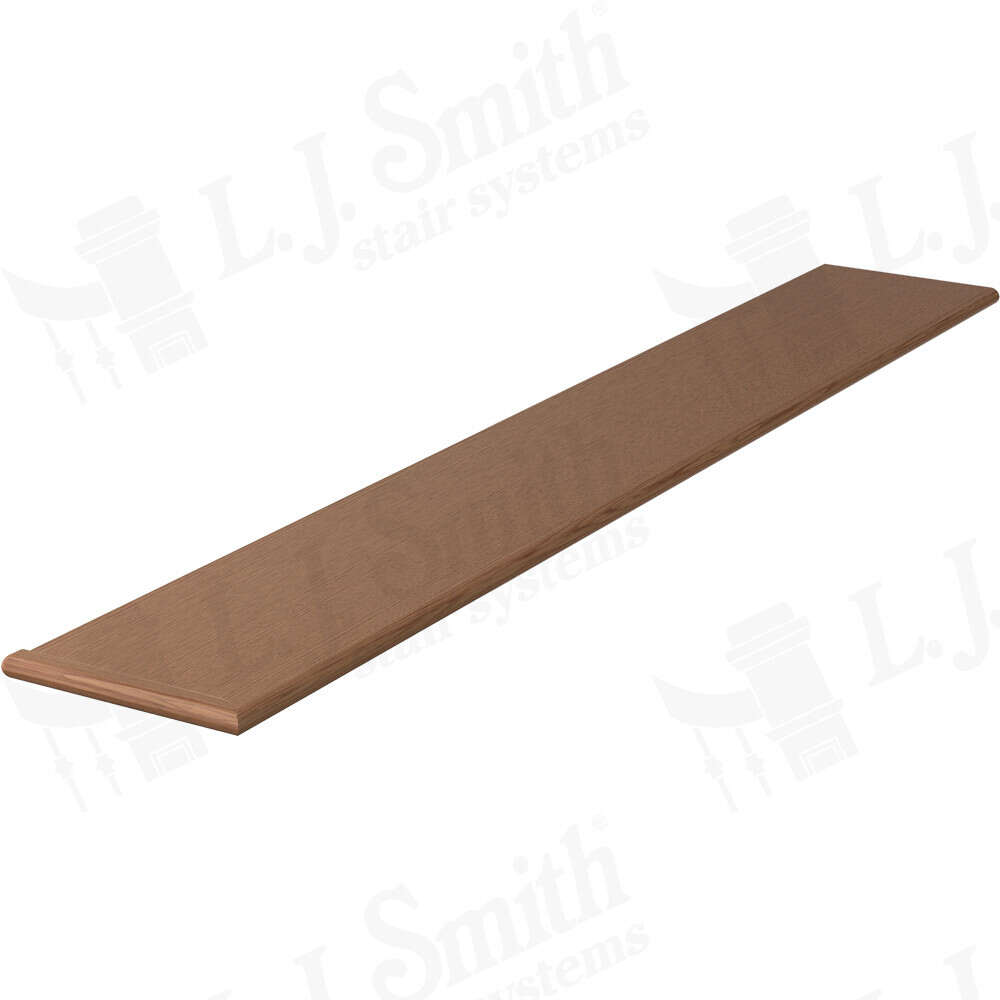 LJ-8070LH — Solid Wood Plain Tread with Left Return
