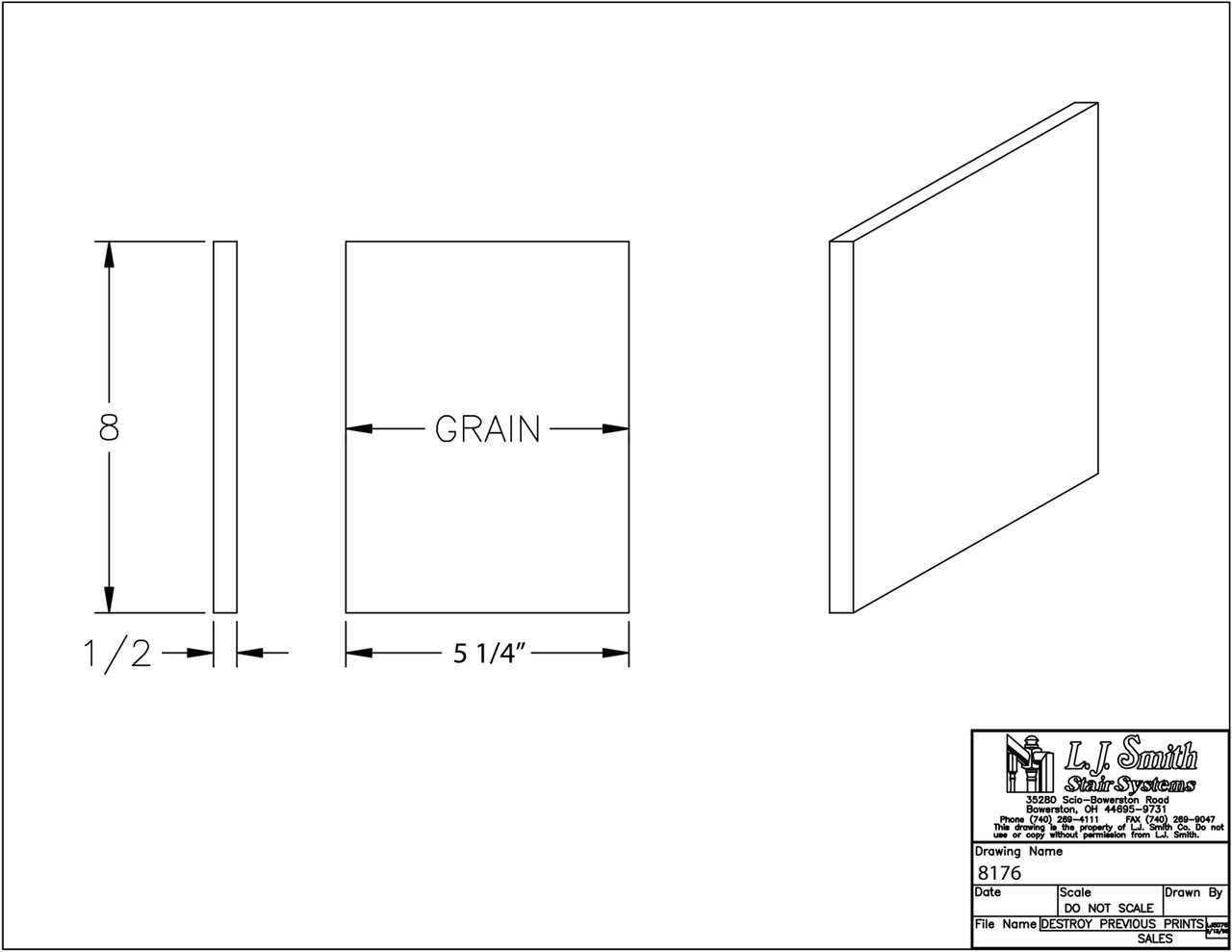 8176 - False Riser - 5-1/4" Wide