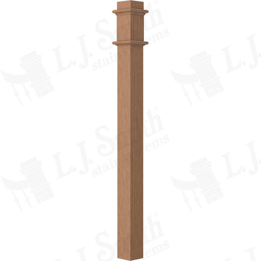 962-48 - Solid Wood Box Newel - 3-1/2" Square x 48"