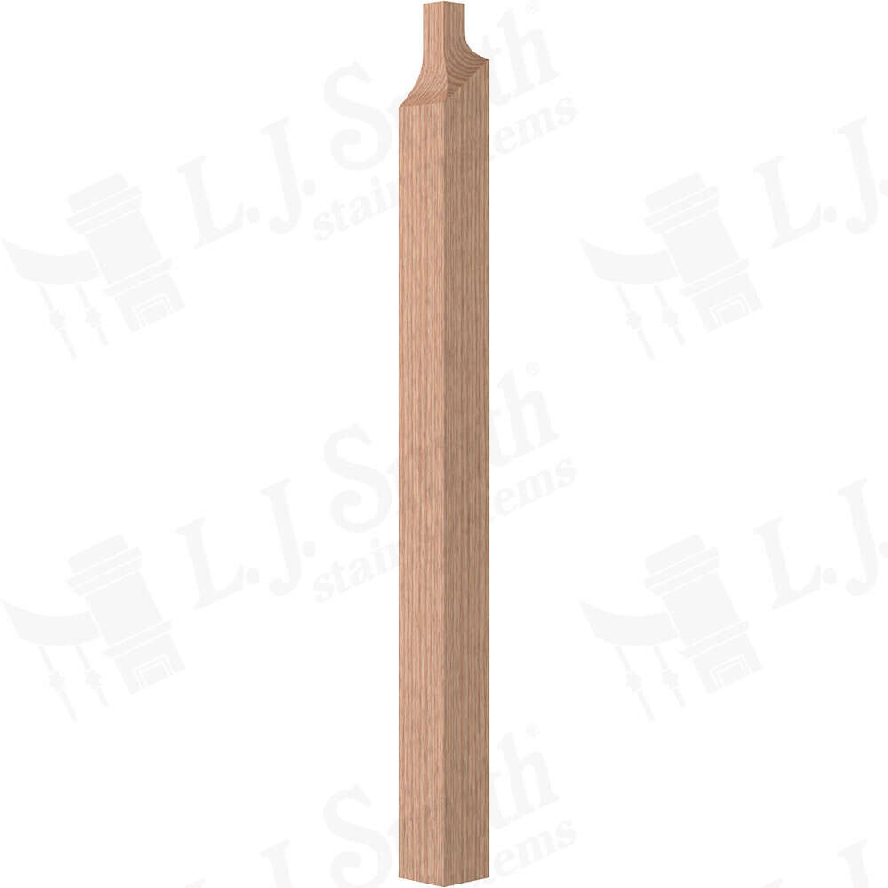 Cable or Tube System - Wood Newel - RakeBlank Newel - BR-400-48 - StairPartsNow.com