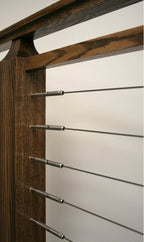 CL-WDFTGS-SS - Wood Level Newel Run Fixed/Tensioner Pair - StairPartsNow.com