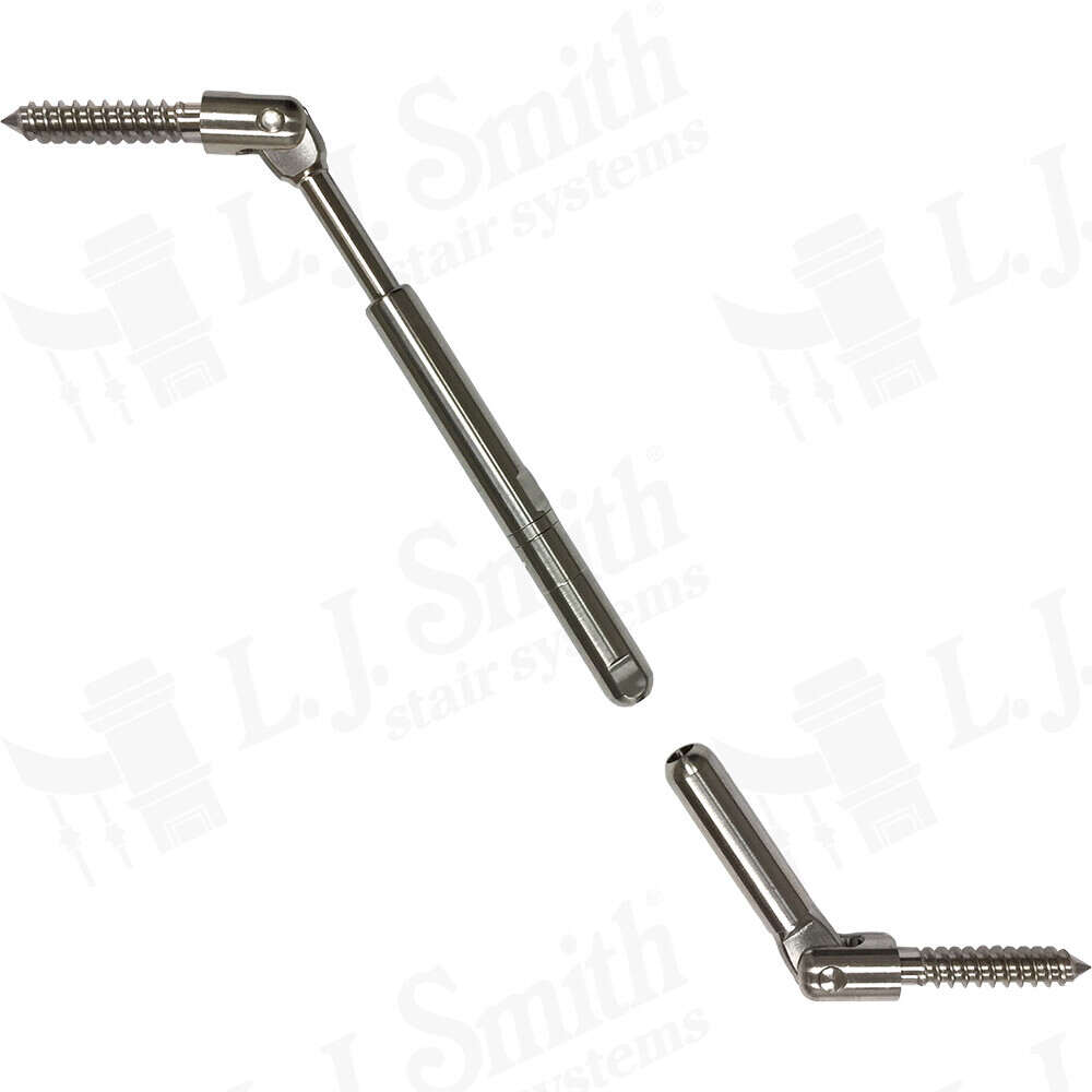 CR-MFTGS-SS - Metal Rake Newel Fixed/Tensioner Pair - StairPartsNow.com