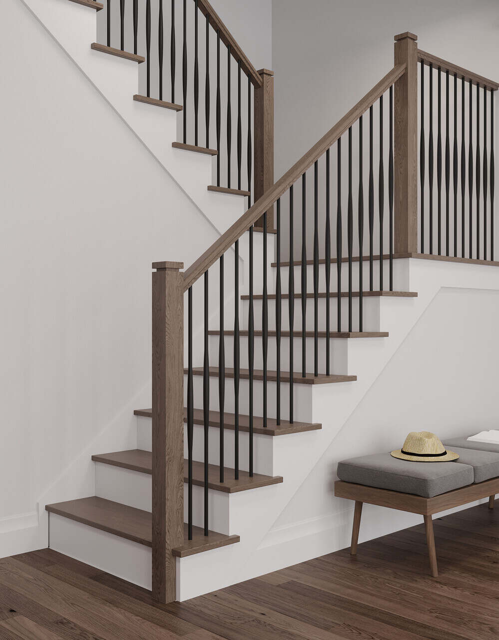 684C - Linear Style Handrail - Non-Plowed - StairPartsNow.com