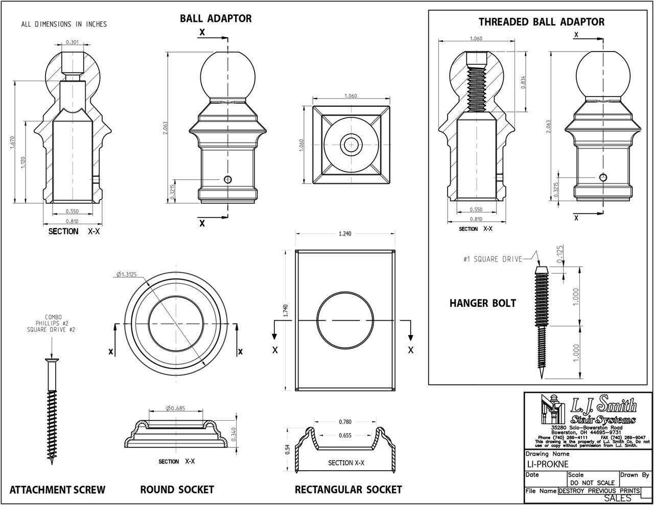 LI-PROKNE — IronPro Kneewall Kit for 1/2" Square Iron Balusters