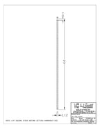 LIH-HOL14344 — Hammered Face Plain Baluster (1/1" Square Hollow)