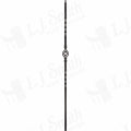LIH-HOL1BASK44 — Single Basket Iron Baluster (1/2" Square Hollow)