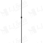 LIH-HOL1KNUC44 — Single Knuckle Iron Baluster (1/2" Square Hollow)