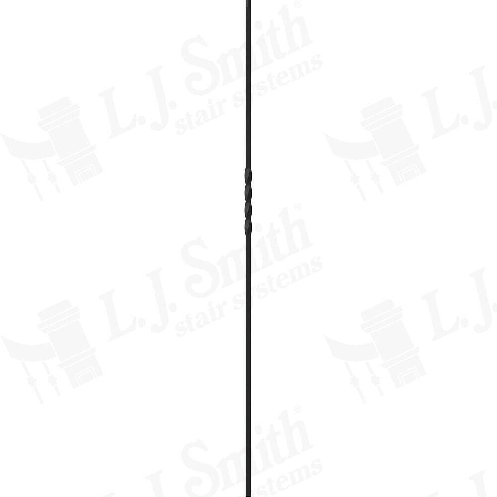 LIH-HOL1TW44 — Single Twist Iron Baluster (1/2" Square Hollow)