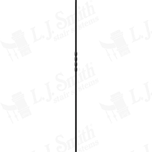 LIH-HOL1TW44 — Single Twist Iron Baluster (1/2" Square Hollow)