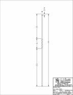 LIH-HOL1TW44 — Single Twist Iron Baluster (1/2" Square Hollow)