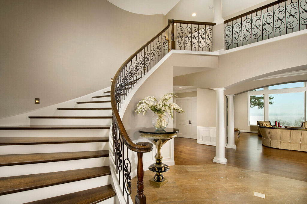 LIH-HOL30144 — Large Scroll 44" Iron Baluster (1/2" Square Hollow)