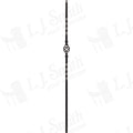 LIH-KW1BASK44 - Kneewall Single Basket 44" Iron Baluster (1/2" Square Hollow)