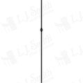 LIH-KW1KNUC44 - Kneewall Single Knuckle 44" Iron Baluster (1/2" Square Hollow)