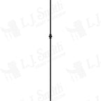 LIH-KW1KNUC44 - Kneewall Single Knuckle 44" Iron Baluster (1/2" Square Hollow)
