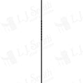 LIH-KW1TW44 - Kneewall Single Twist 44" Iron Baluster (1/2" Square Hollow)