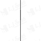 LIH-KW1TW44 - Kneewall Single Twist 44" Iron Baluster (1/2" Square Hollow)