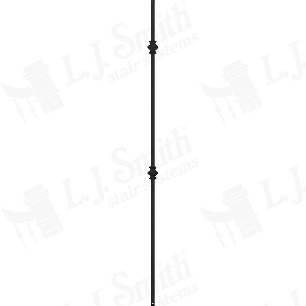 LIH-KW2KNUC44 - Kneewall Double Knuckle 44" Iron Baluster (1/2" Square Hollow)