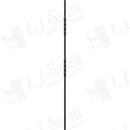 LIH-KW2TW44 - Kneewall Double Twist 44" Iron Baluster (1/2" Square Hollow)
