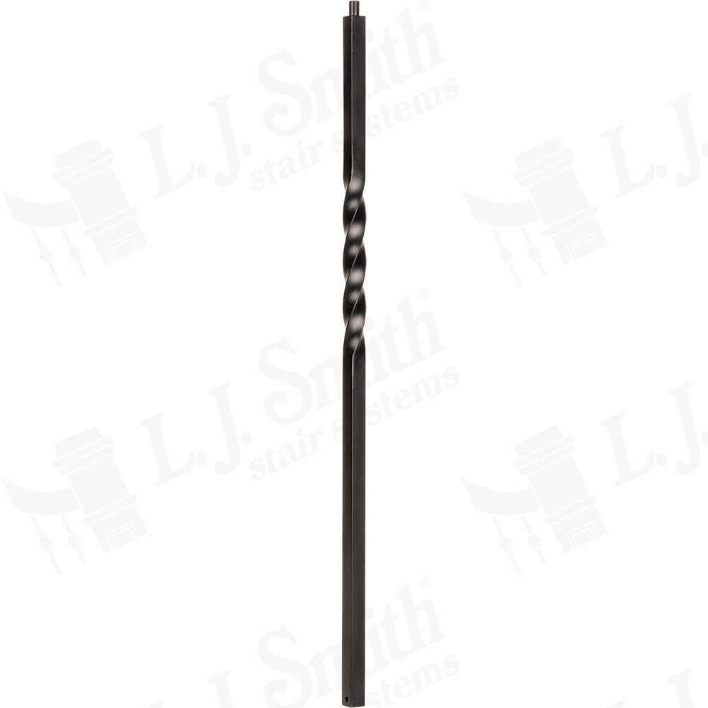 LIH-NWLTW48 - Single Twist 1-3/16’’ Square Solid Iron Newel