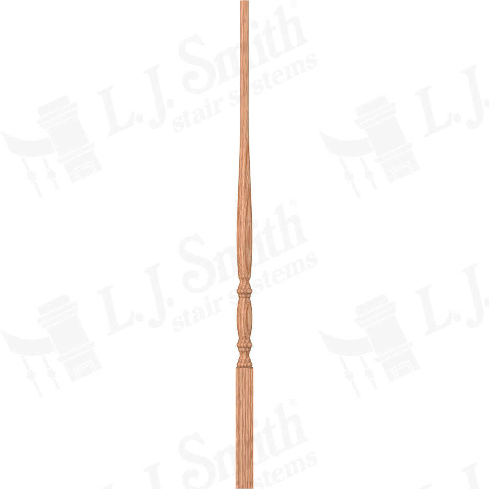 LJ-2011 — LaSalle Pin Top Baluster - 1-1/4" Square - Graduating Bottom Block