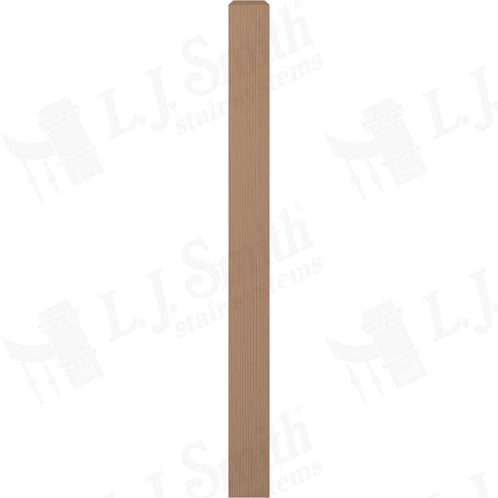 LJ-4002/4003 - Solid Craftsman Newel Post 4" Square w/ Chamfered Top