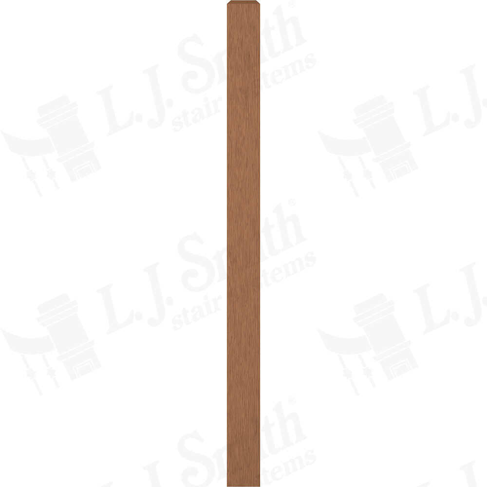 LJ-4002/4003 - Solid Craftsman Newel Post 4" Square w/ Chamfered Top