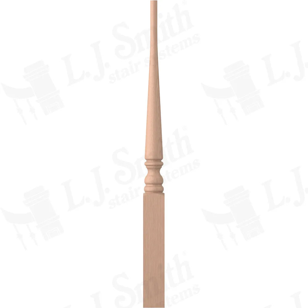 LJ-4013PT-43 - Colonial Pin Top Newel - 3" Square x 43"