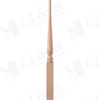 LJ-4013PT-43 - Colonial Pin Top Newel - 3" Square x 43"