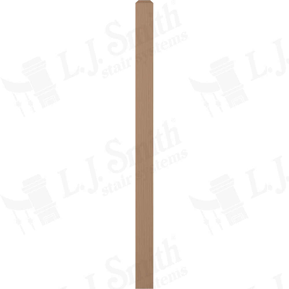 LJ-4110/4111 - Solid Craftsman Newel Post 3" Square w/ Chamfered Top