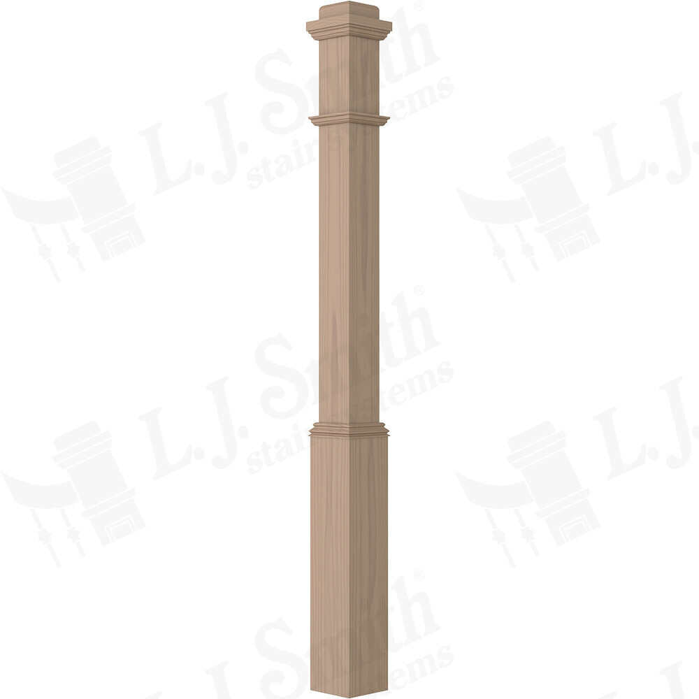 LJ-4175 — Traditional Box Newel  4-1/2" Square x 56"