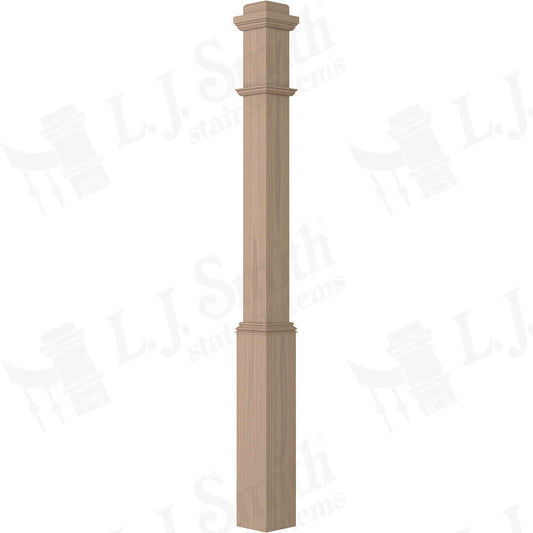 LJ-4175 — Traditional Box Newel  4-1/2" Square x 56"