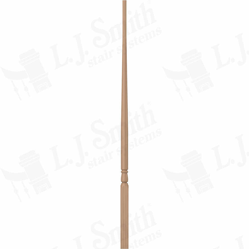 LJ-5015 — Cornerstone Pin Top Baluster - 1-1/4" Square - Graduating Bottom Block