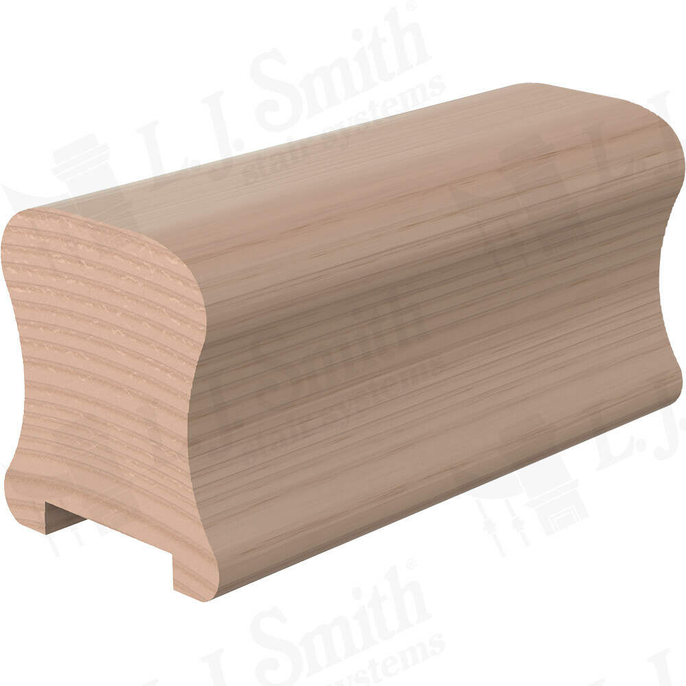 LJ-6A10C/9100C-PL1 - Solid Wood Hand Rail - Plowed 1-1/4"