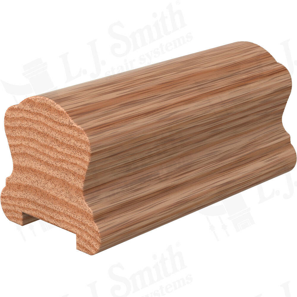 LJ-6B10C/8000C-PL1 - Solid Wood Hand Rail - Plowed 1-1/4"