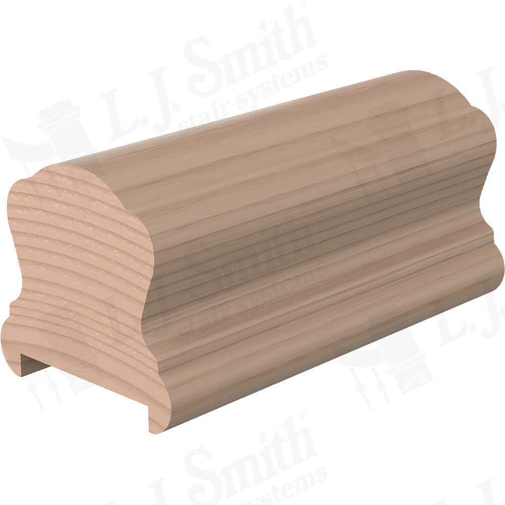 LJ-6B10C/8000C-PL2 - Solid Wood Hand Rail - Plowed 1-3/4"