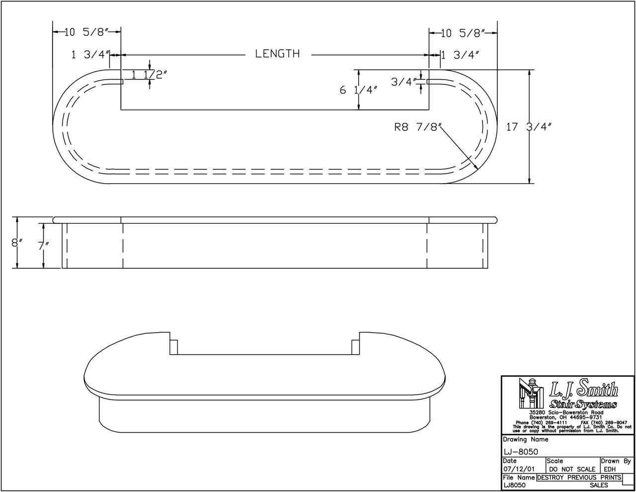 LJ-8050 - Double Bullnose Starting Step - StairPartsNow.com